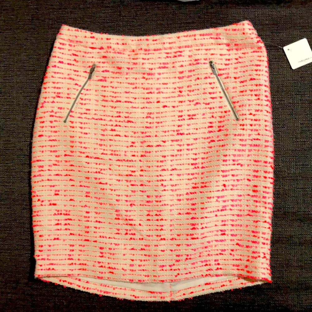 Halogen Pink and Ivory Skirt